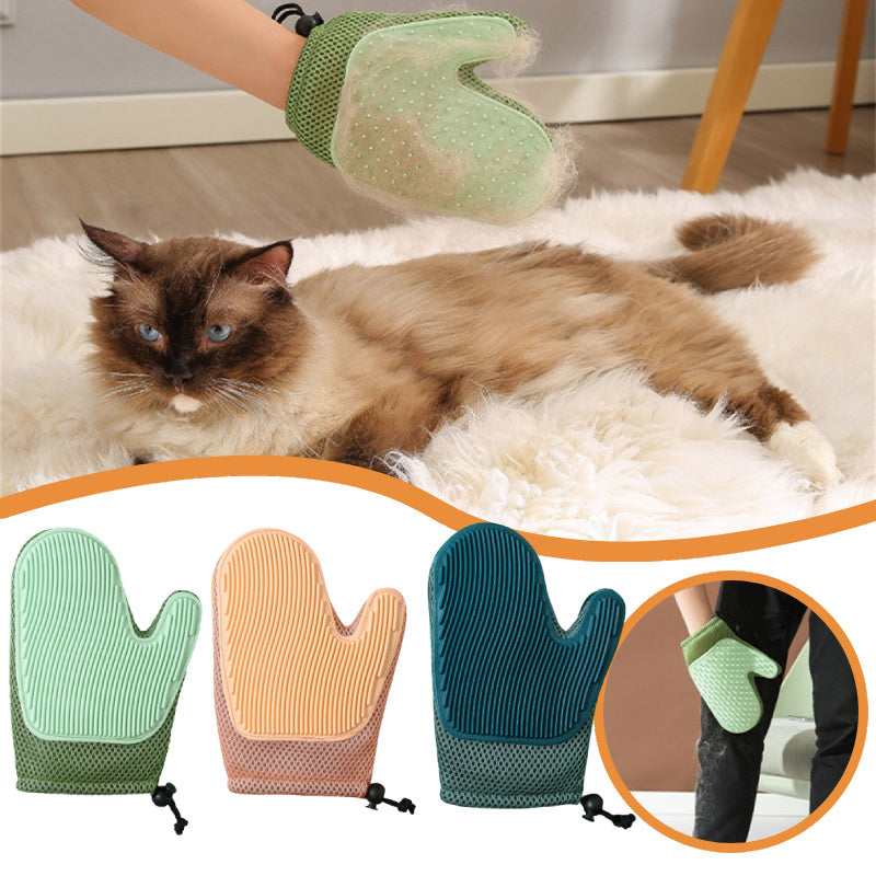 Cat & Dog Grooming Glove for Shedding Hair