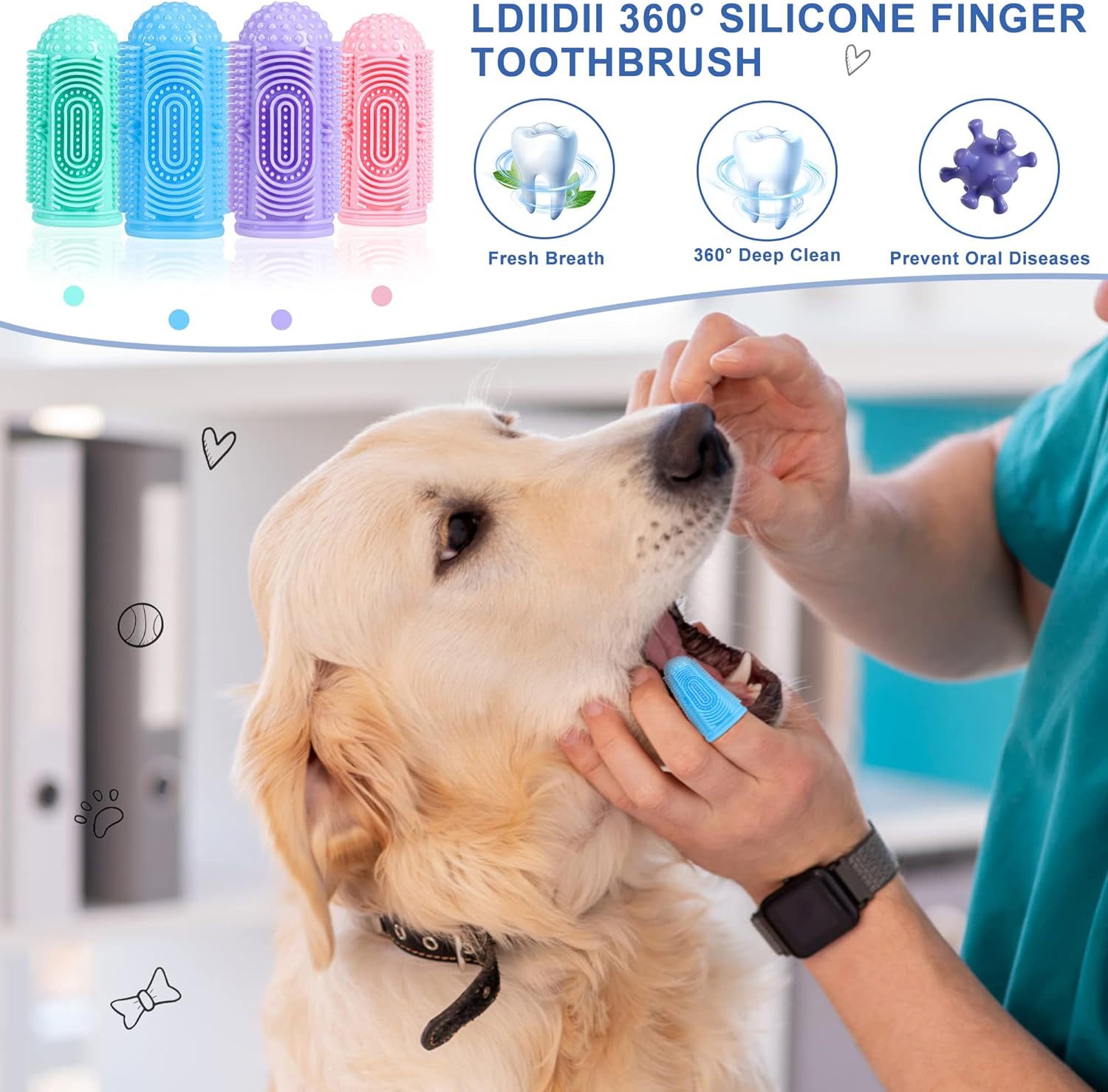 Pet Toothbrush Kit – Easy Teeth Cleaning for Dogs & Cats