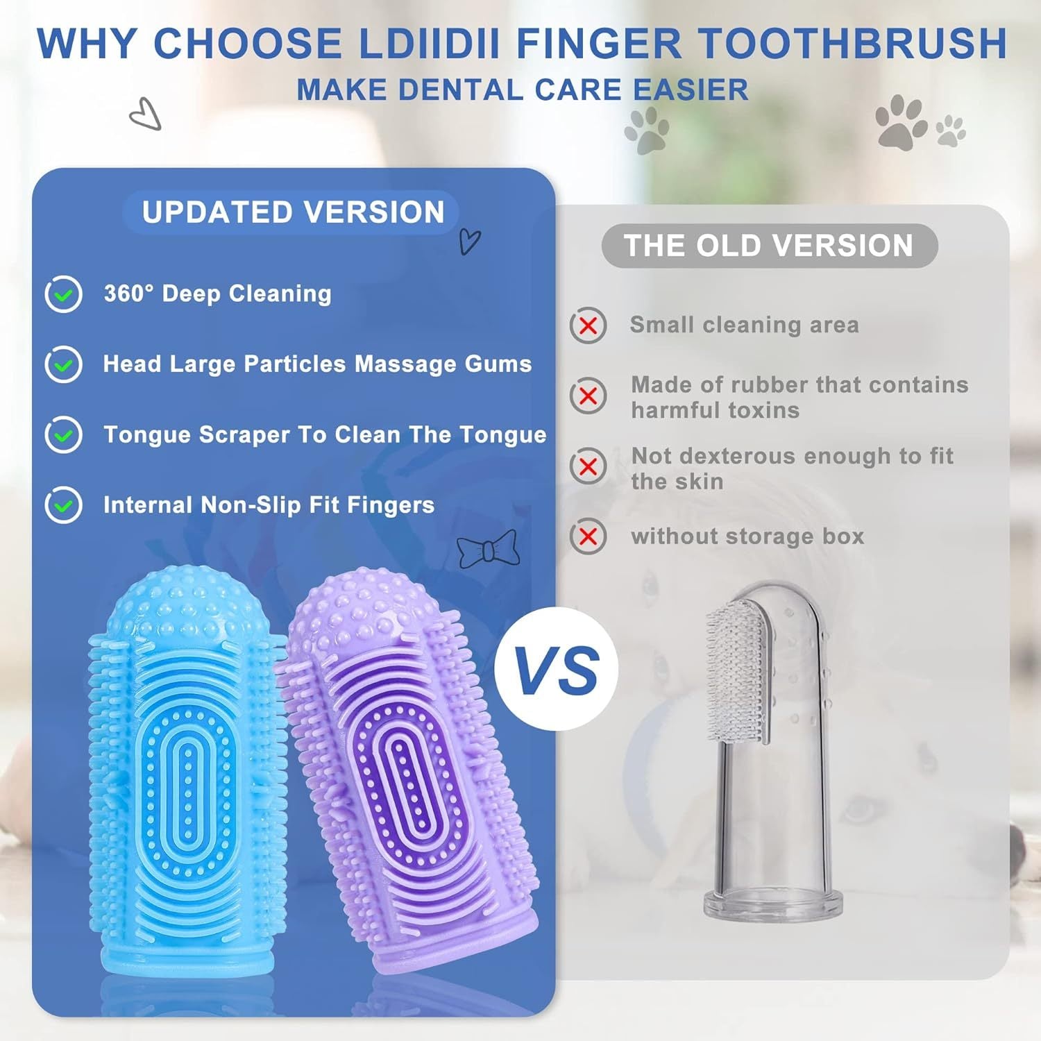Pet Toothbrush Kit – Easy Teeth Cleaning for Dogs & Cats